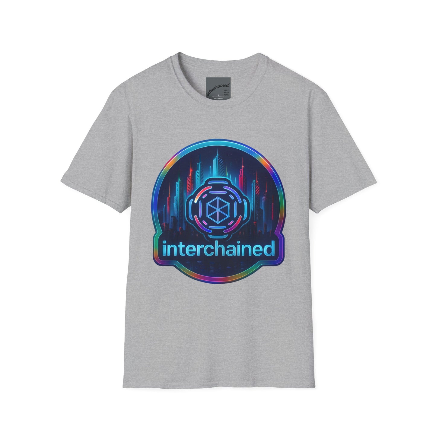 Blockchain Crypto Unisex T-Shirt - Interchained Design