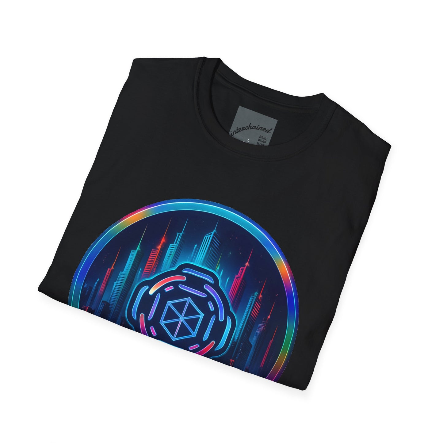 Blockchain Crypto Unisex T-Shirt - Interchained Design