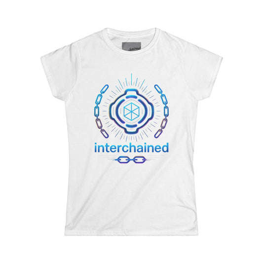 Interchained Women's Softstyle Tee - Empowerment Apparel, Casual Wear, Everyday Tee, Gift for Friends, Graphic Tee